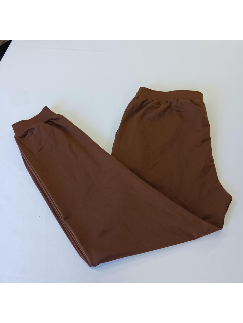 Match & Matchstick Women's Brown High Rise Jogging Trouser Size XL (33×29)